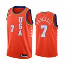 Men's 2020 Rising Star USA Team Eric Paschall #7 Orange Jersey