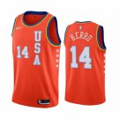Men's 2020 Rising Star USA Team Tyler Herro #14 Orange Jersey