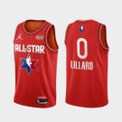 Men's 2020 All-Star Game Damian Lillard #0 Red Jersey