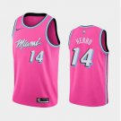 Men's and Youth Miami Heat #14 Tyler Herro Earned Jersey Pink