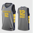 Men's Grizzlies #12 Ja Morant Jersey Grey
