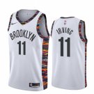 Men's and Youth Brooklyn Nets #11 Kyrie Irving City Edition Jersey White