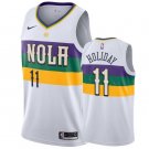 Men's New Orleans Pelicans #11 Jrue Holiday City Edition Jersey White