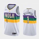Men's and Youth New Orleans Pelicans #1 Zion Williamson City Edition Jersey White