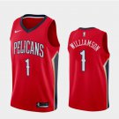 Men's and Youth New Orleans Pelicans #1 Zion Williamson Statement Jersey Red