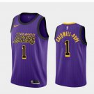Men's Los Angeles Lakers #1 Kentavious Caldwell-Pope City Edition Jersey Purple