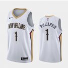 Men's and Youth New Orleans Pelicans #1 Zion Williamson Association Jersey White