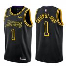 Men's Los Angeles Lakers #1 Kentavious Caldwell-Pope City Edition Black Jersey