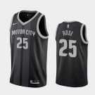 Men's Detroit Pistons #25 Derrick Rose 2019-20 City Edition Jersey black
