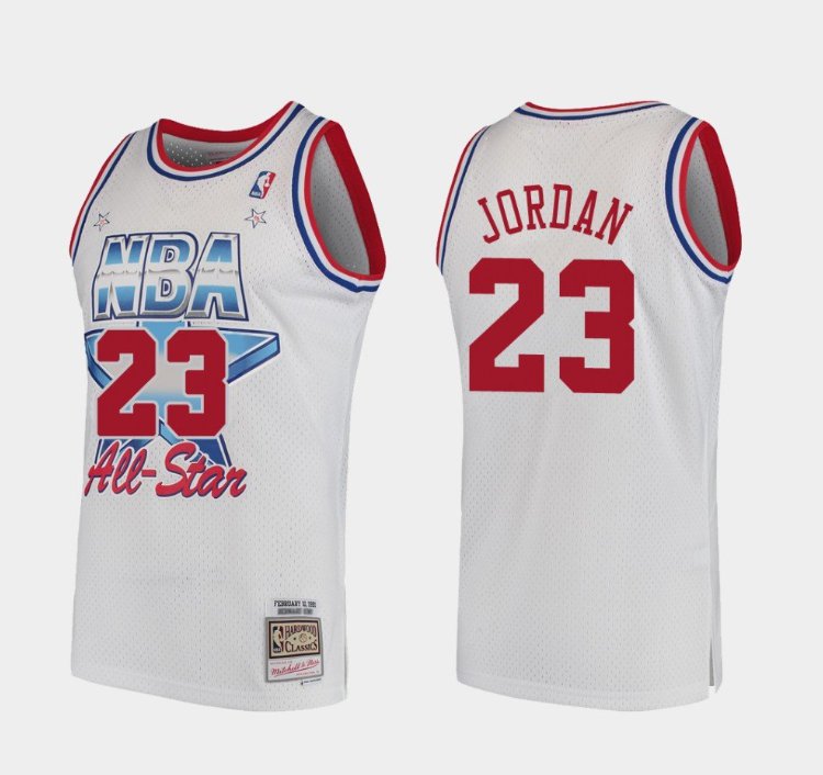 Men Michael Jordan all stars white Jersey