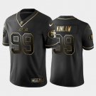 Men's Youth San Francisco 49ers #99 Javon Kinlaw Black Golden Jersey