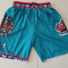 Mens Vancouver Grizzlies Vintage Shorts Stitched