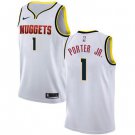 Men's Denver Nuggets 1 Michael Porter Jr. White Swingman Edition