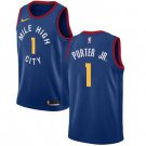 Men's Denver Nuggets 1 Michael Porter Jr. Navy Swingman Edition Jersey