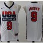 Men's Michael Jordan 1992 Dream Team USA No. 9 jersey white