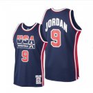 Men's Michael Jordan 1992 Dream Team USA No. 9 jersey navy blue