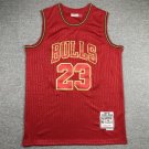 Men Michael Jordan Bulls hardwood classics jersey red