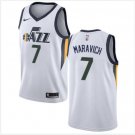 Men's Utah Jazz 7 Pete Maravich Swingman White Edition Jersey