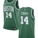 Men's Boston Celtics 14 Bob Cousy Green Swingman Edition Jersey