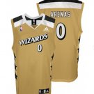 Men's gilbert arenas Washington Wizards jersey gold