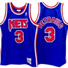 Men's drazen petrovic New Jersey Nets jersey blue