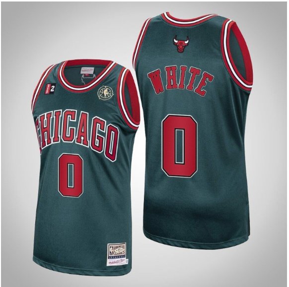 Men's Chicago Bulls #0 Coby White Hardwood classic Jersey green