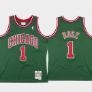 Men Derrick Rose Chicago Bulls 08-09 alternate jersey green