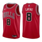 Men's / Youth Chicago Bulls #8 Zach Lavine Icon Jersey Red