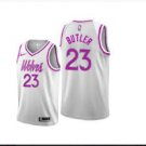 Men's Jimmy Butler Minnesota Timberwolves 23 earned Jersey white pink