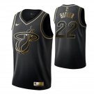 Men's Miami Heat #22 Jimmy Butler golden Edition Jersey black