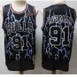 Mens Dennis Rodman Chicago Bulls fashion jersey black