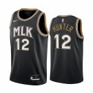 Youth Atlanta Hawks #12 De'andre Hunter MLK City Jersey Black