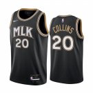 Men's Atlanta Hawks #20 John Collins MLK City Jersey Black
