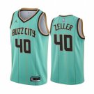 Men's Charlotte Hornets #40 Cody Zeller 2021 City Jersey Green