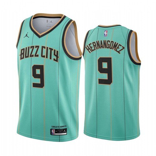 Men's Charlotte Hornets Willy Hernangomez 2021 City Jersey Green