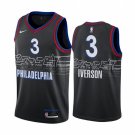 Men's Allen Iverson Philadelphia 76ers 2021 City Edition Jersey Black