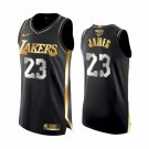 Men's / Youth Lebron James Lakers 2021 golden black jersey