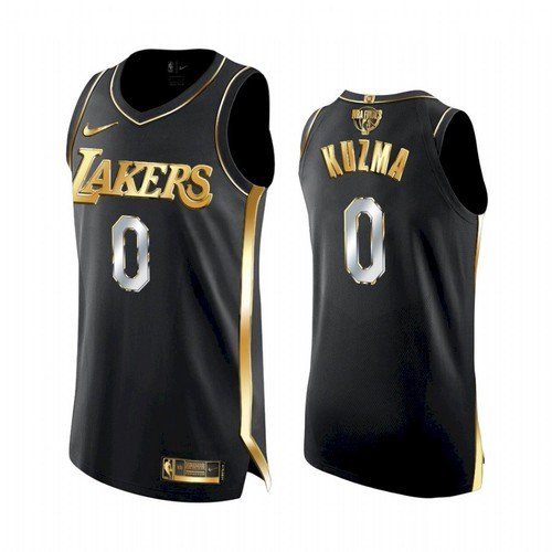 Men's Kyle Kuzma Lakers golden edition jersey black 2021