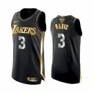 Men Anthony Davis Lakers 2021 golden jersey black