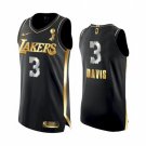 Men / Youth Anthony Davis Lakers golden champion jersey black