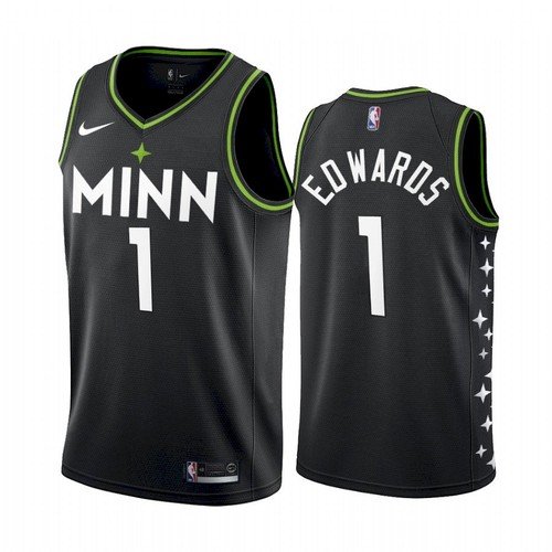 2021 Draft Men's Anthony Edwards Minnesota Timberwolves City Jersey