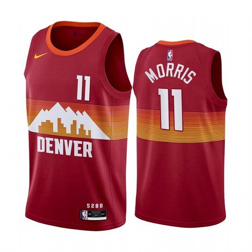 Men's monte morris nuggets 2021 city jersey red