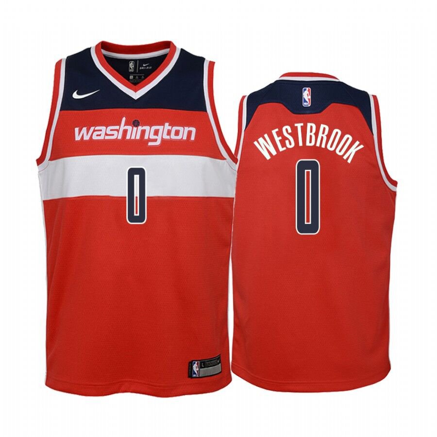 Men & Youth Russell Westbrook Washington Wizards Icon Jersey Red