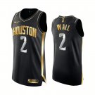 2021 Men's Houston Rockets #2 John Wall Black Golden Jersey