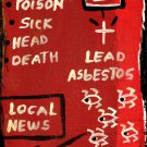 Jean-Michel Basquiat NYC Street Art Postcard Painting "SAMO CROWN"