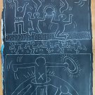 Keith Haring 1980'S Painting -Art IN Transit- NYC Subway Chalk Drawing
