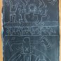 Keith Haring 1980'S Painting -Art IN Transit- NYC Subway Chalk Drawing