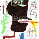 Jean-Michel Basquiat NYC ( BASQUIAT  ) Chromolithograph.Embossed Stamp
