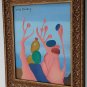 Signed Yves Tanguy Expressionism Abstract Painting -  Framed.