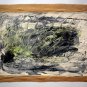Vintage Abstract Canvas Signed Frautier , Modern Art 20th Century